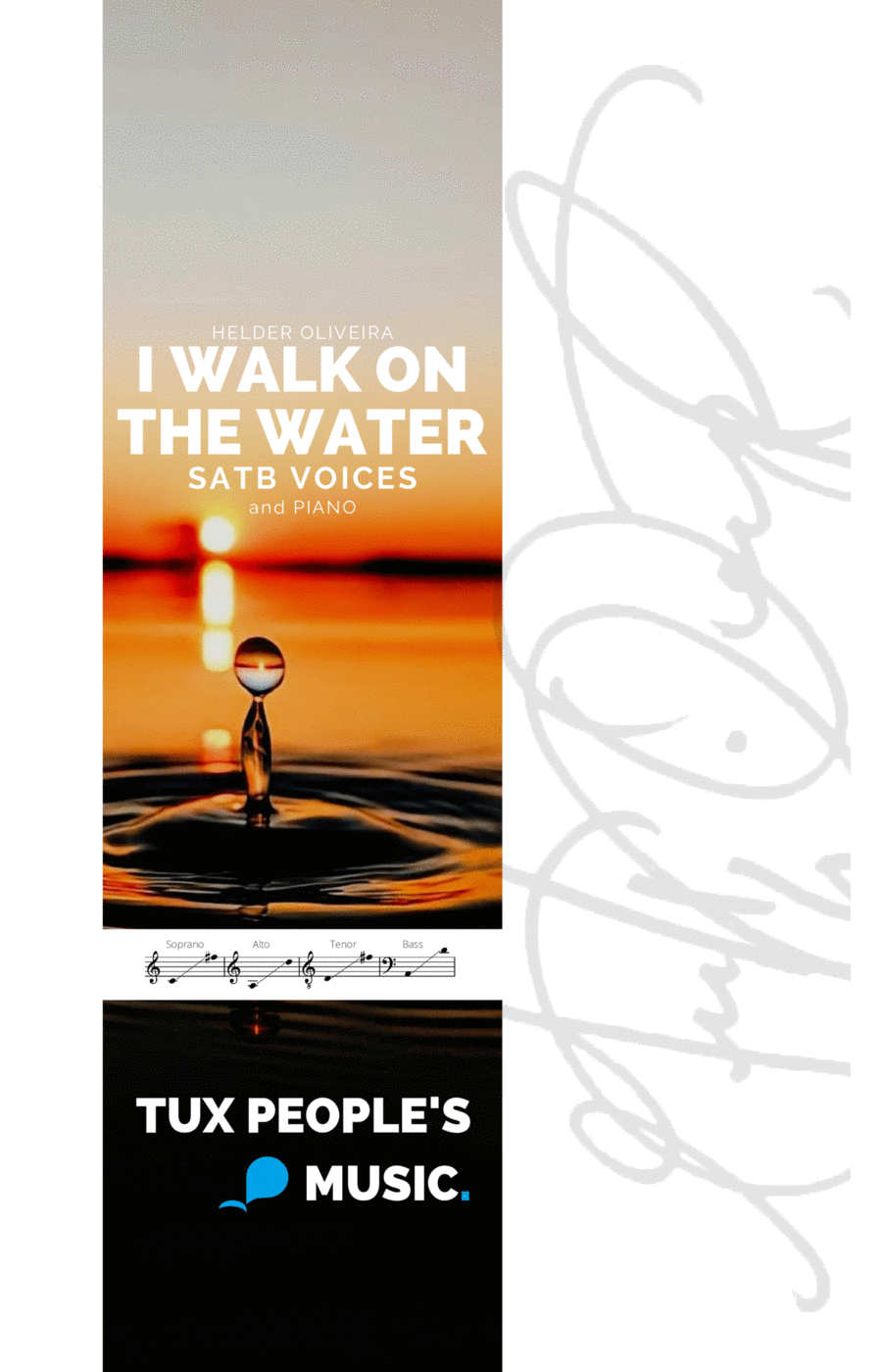 I Walk on the Water 4-Part scores gallery preview page 1