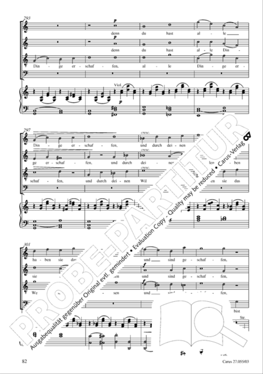 Ein Deutsches Requiem (German Requiem) 4-Part scores gallery preview page 85