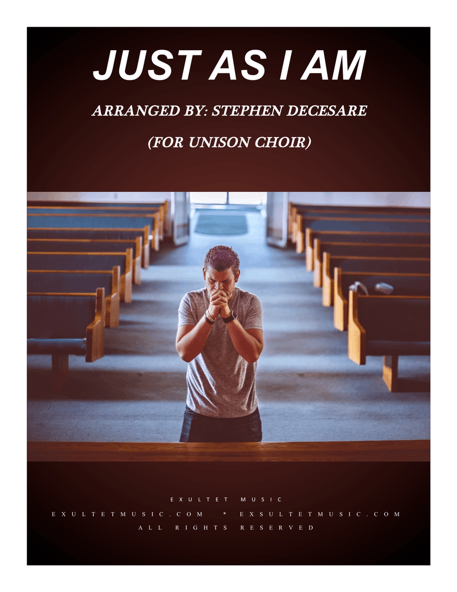 Just As I Am (for Unison choir) Unison Choir scores gallery preview page 1