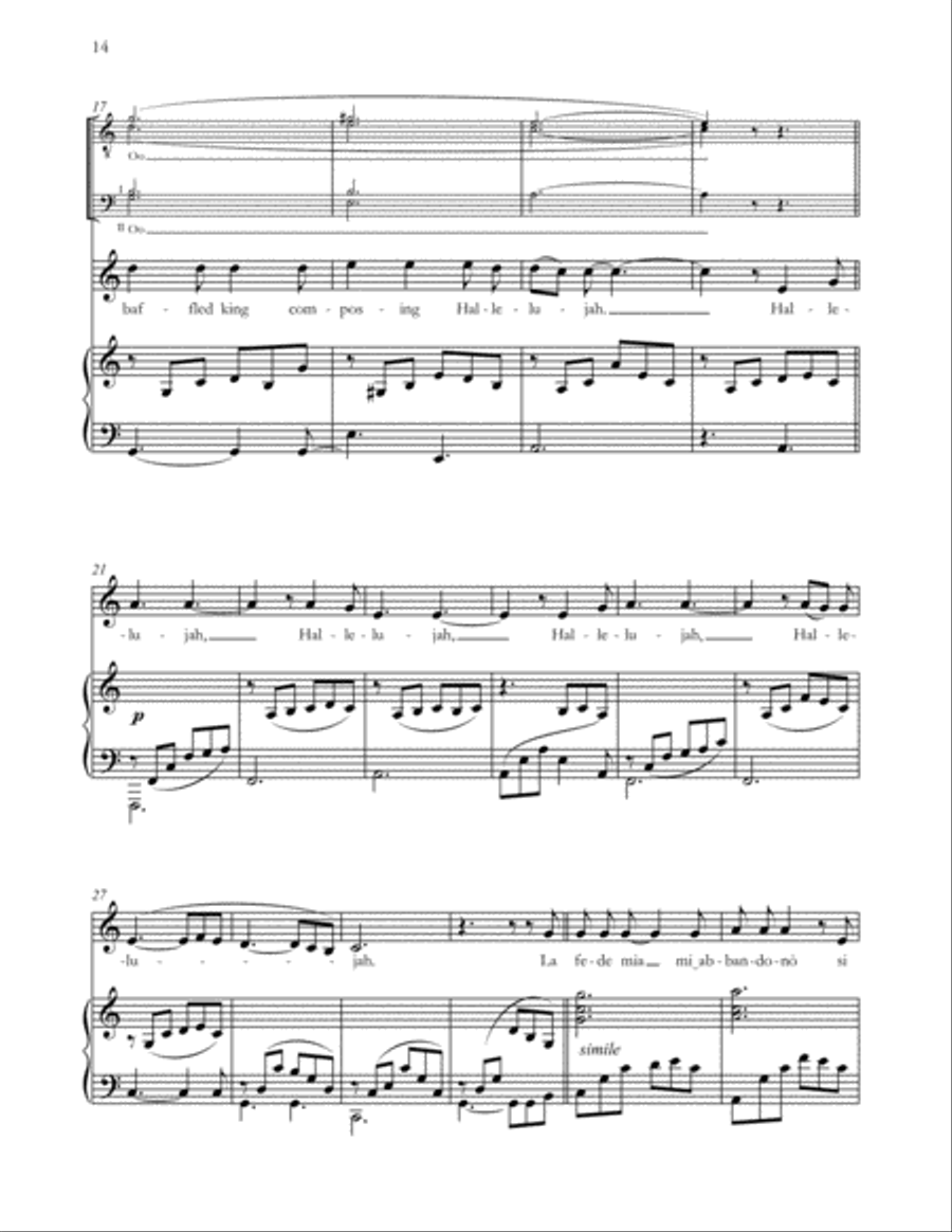 Hallelujah Hallelujah 4-Part scores gallery preview page 3