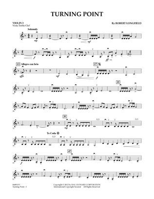 Turning Point - Violin 3 (Viola Treble Clef)