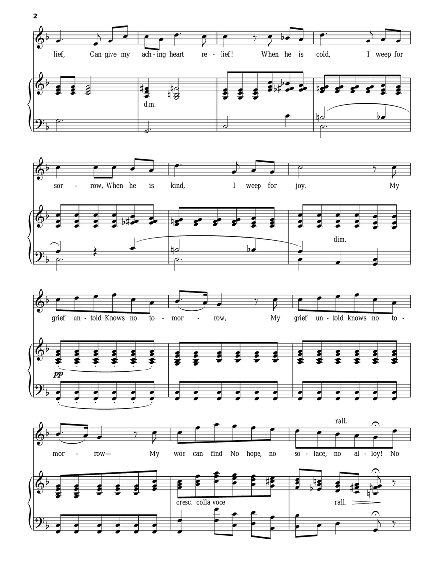 When He Is Here When He Is Here Piano Solo scores gallery preview page 2