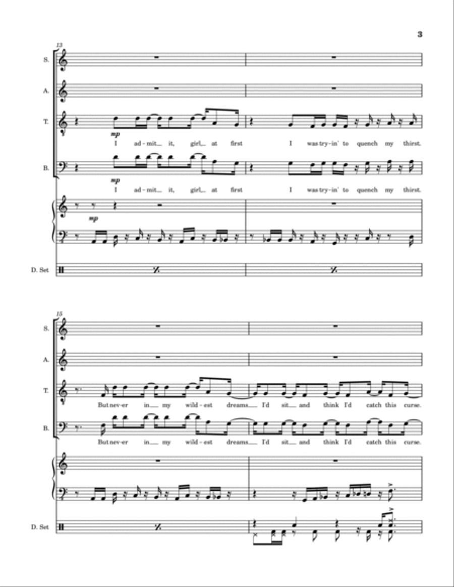 J.a.m. Just A Minute 4-Part scores gallery preview page 4