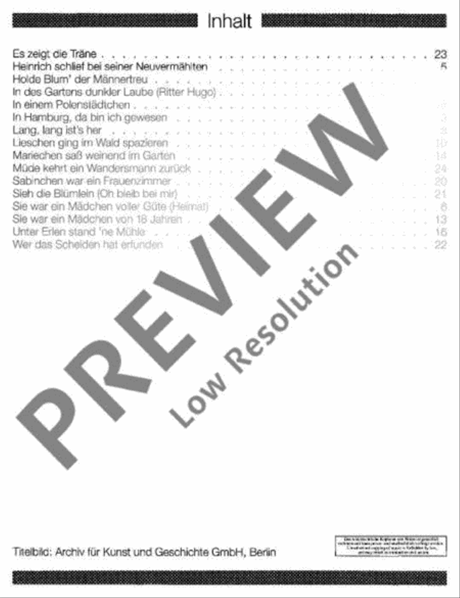 Küchenlieder Piano scores gallery preview page 3