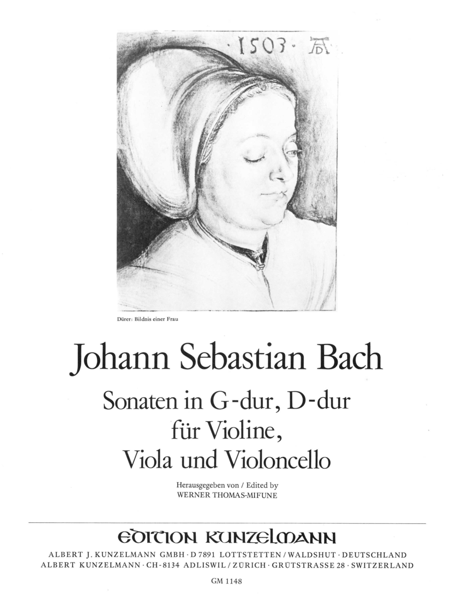 2 Sonatas for violin, viola and cello String Trio scores gallery preview page 1