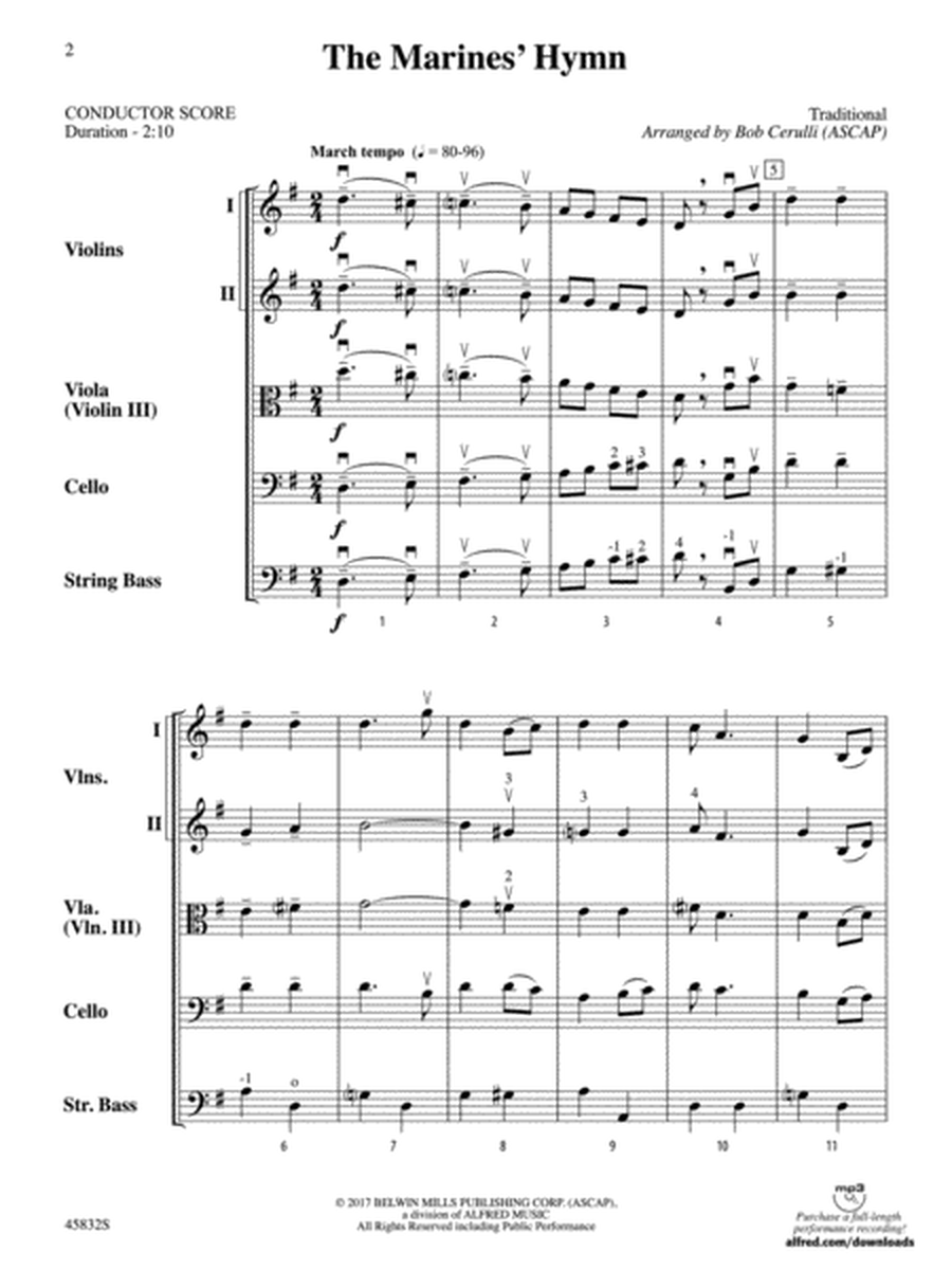 The Marines' Hymn: Score