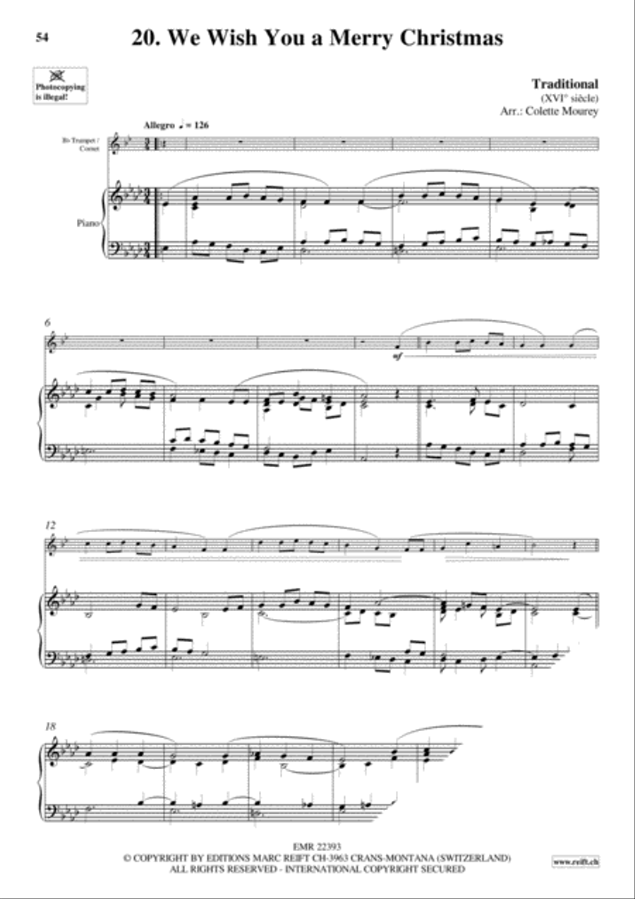 20 Greatest Christmas Hits Cornet scores gallery preview page 22