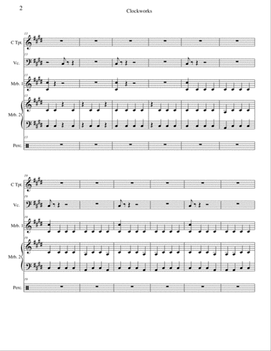 Clockworks Trumpet scores gallery preview page 3