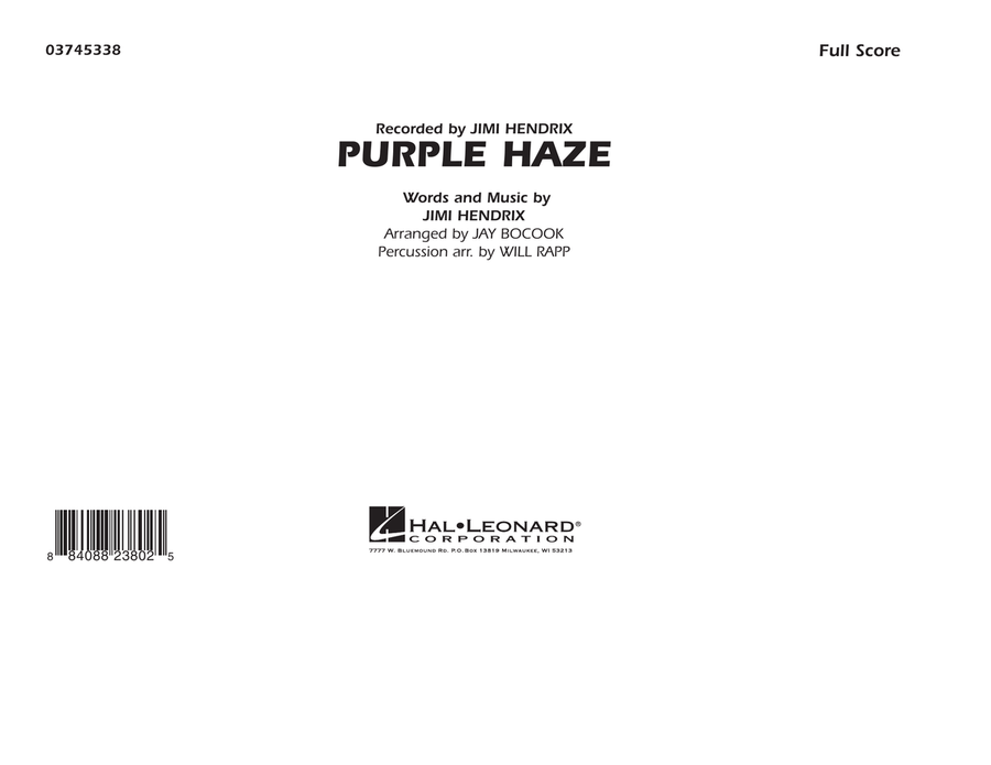 Purple Haze - Full Score Score scores gallery preview page 1