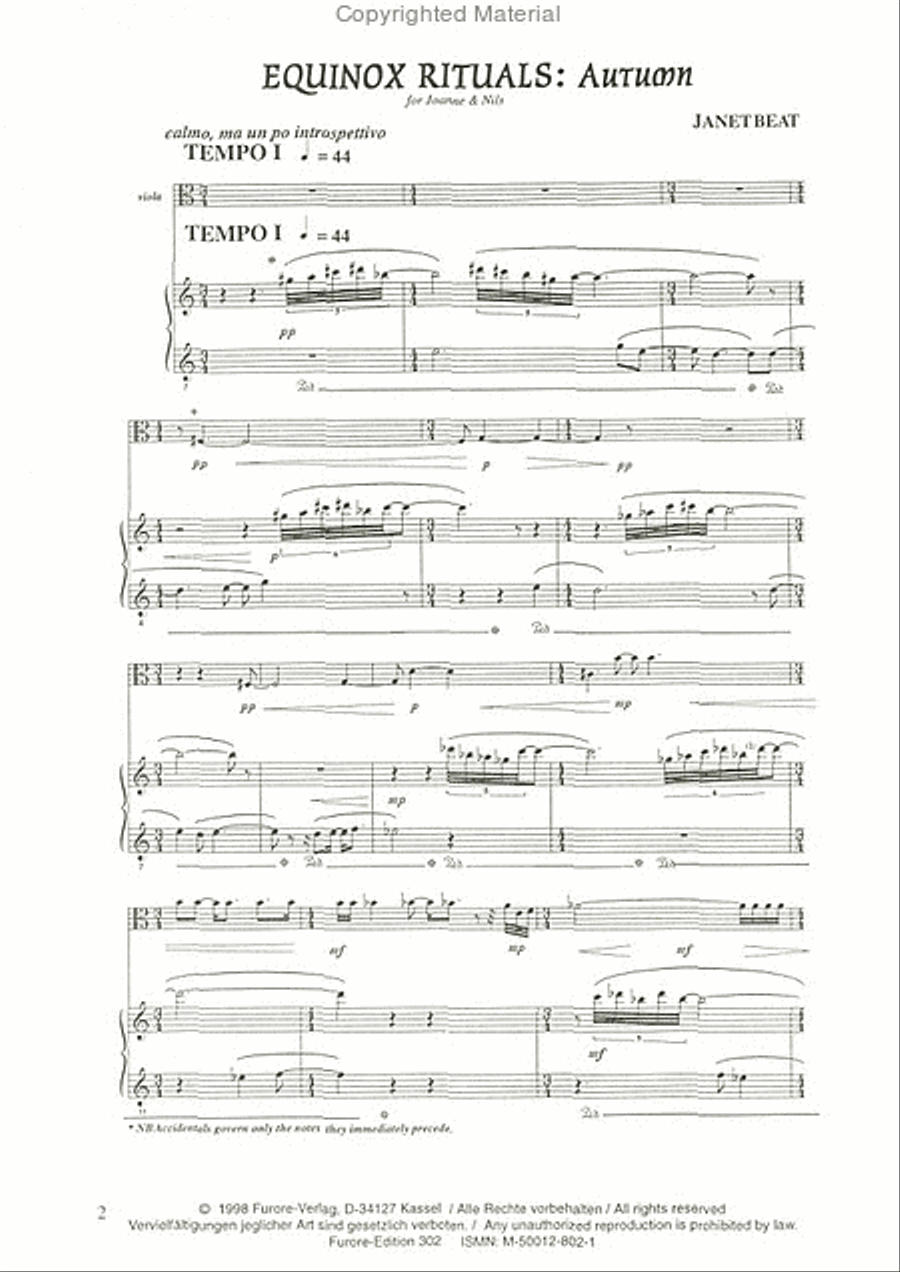 Equinox Rituals: Autumn Piano Accompaniment scores gallery preview page 2