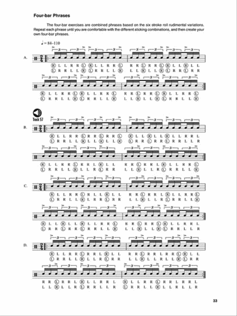 Rudimental Warm-Ups Drums scores gallery preview page 4