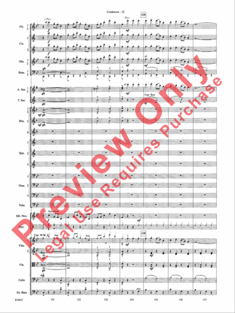 Sleigh Ride Full Orchestra scores gallery preview page 25