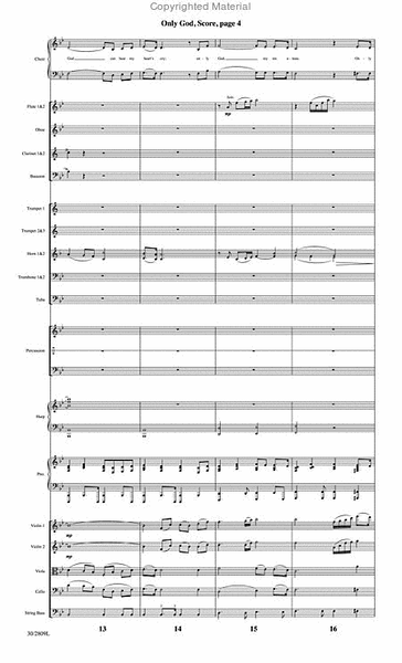 Only God - Orchestral Score and CD with Printable Parts
