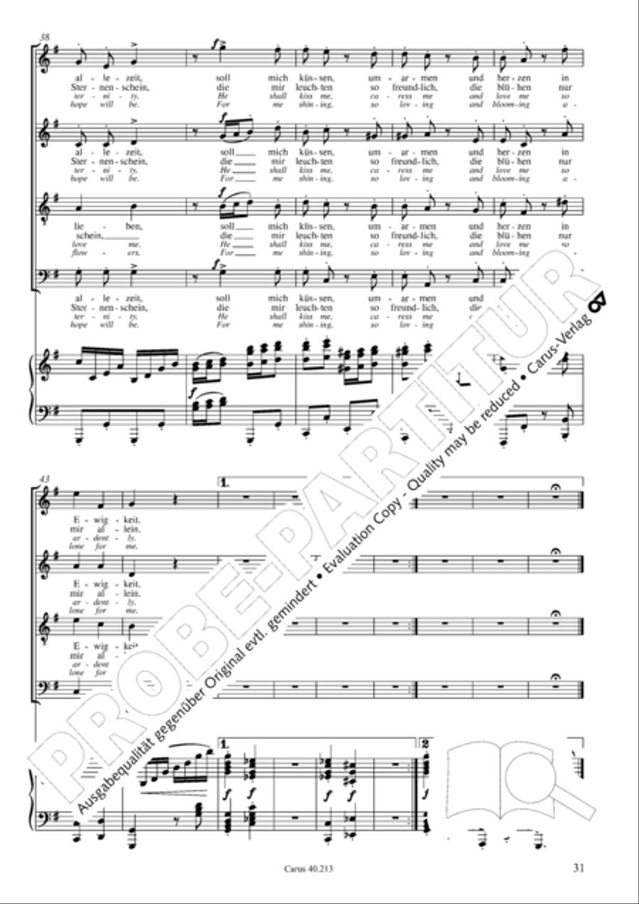 Zigeunerlieder op. 103 Zigeunerlieder op. 103 Choir scores gallery preview page 32