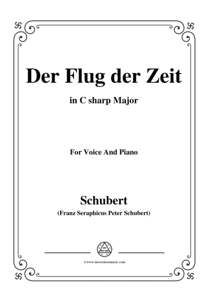 Schubert-Der Flug der Zeit,in C sharp Major,Op.7 No.3,for Voice and Piano image number null