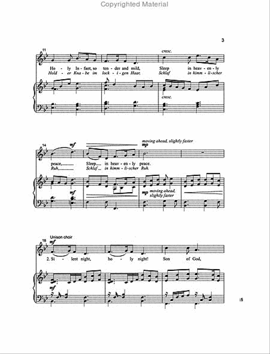 Silent Night / Stille Nacht 2-Part scores gallery preview page 3