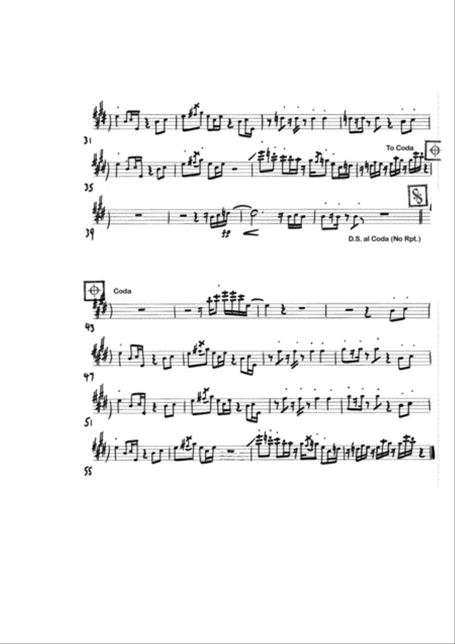 Do Like You Tenor Saxophone scores gallery preview page 4