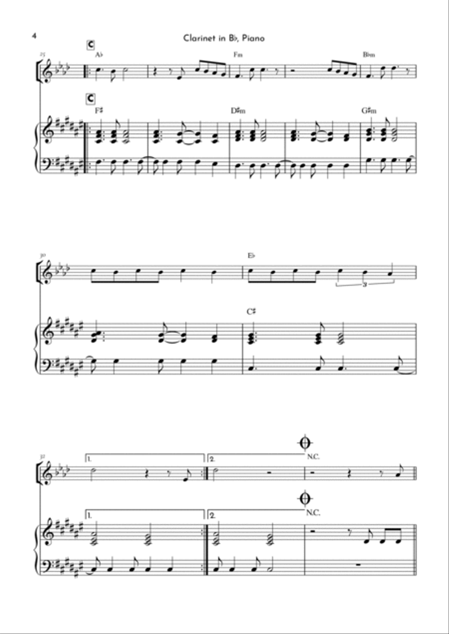 305 305 B-Flat Clarinet scores gallery preview page 4