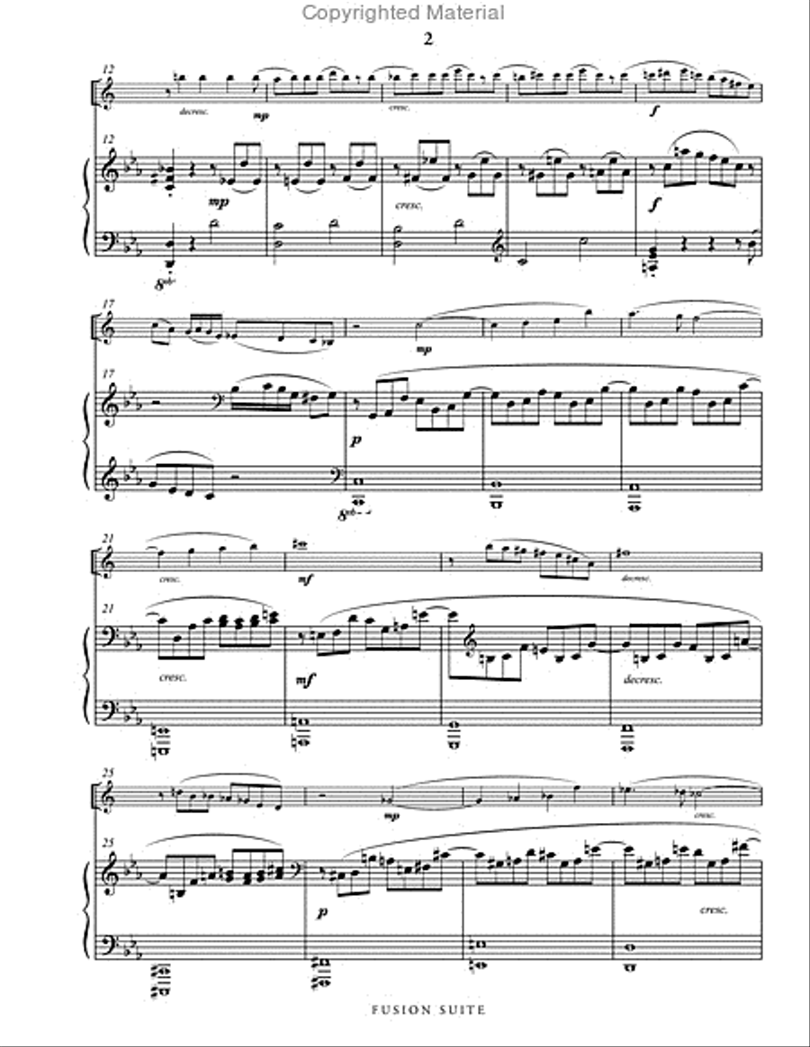 Fusion Suite (score & 1 part) Baritone Saxophone scores gallery preview page 3