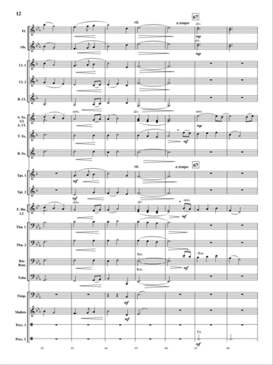 Oakdale Variations Oakdale Variations Concert Band scores gallery preview page 11