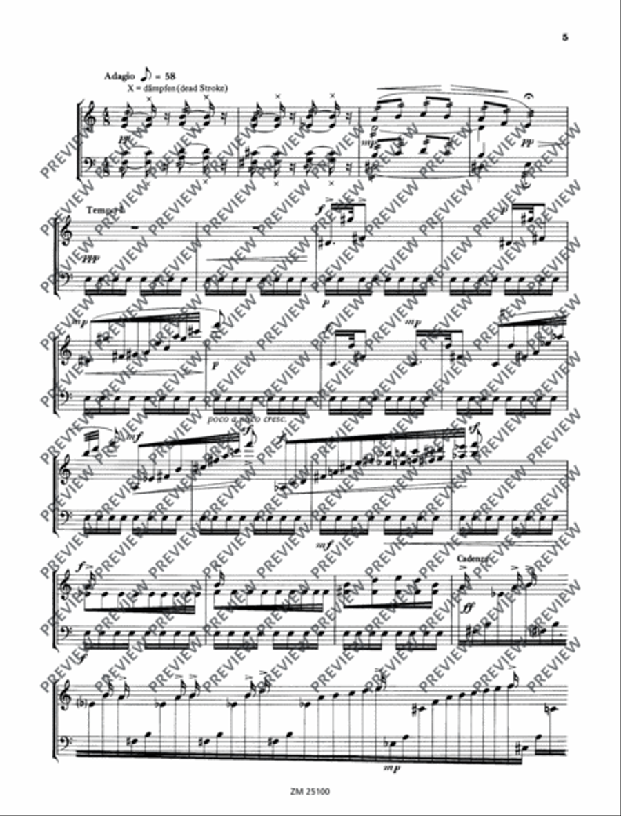 Dream of the Cherry Blossoms Marimba scores gallery preview page 6