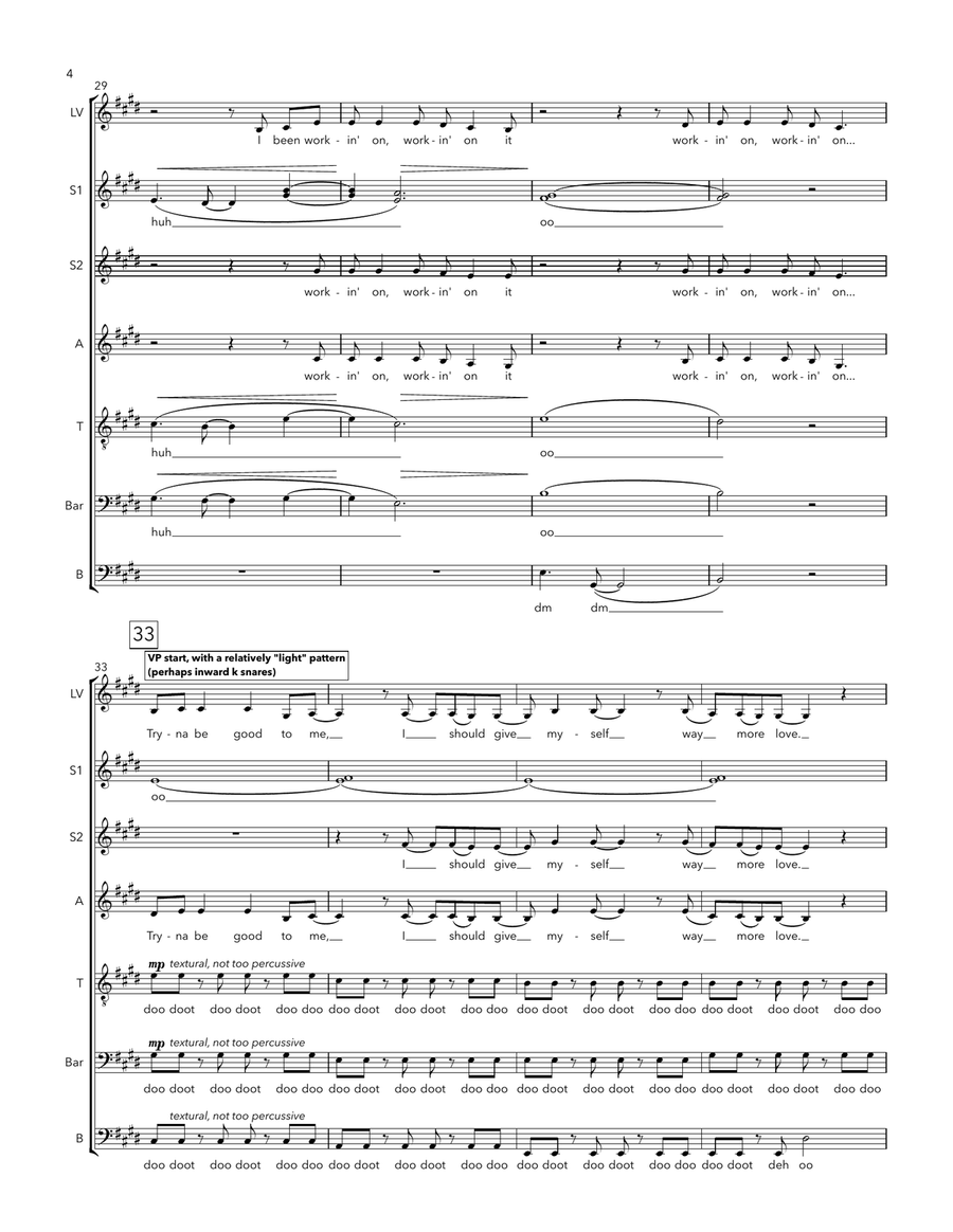 Workin' On It A Cappella scores gallery preview page 4