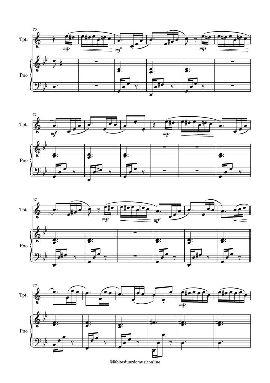 For Elise (Beethoven) + FREE Mp3 Playback + PDF Solo and Piano Parts Tenor Saxophone scores gallery preview page 3
