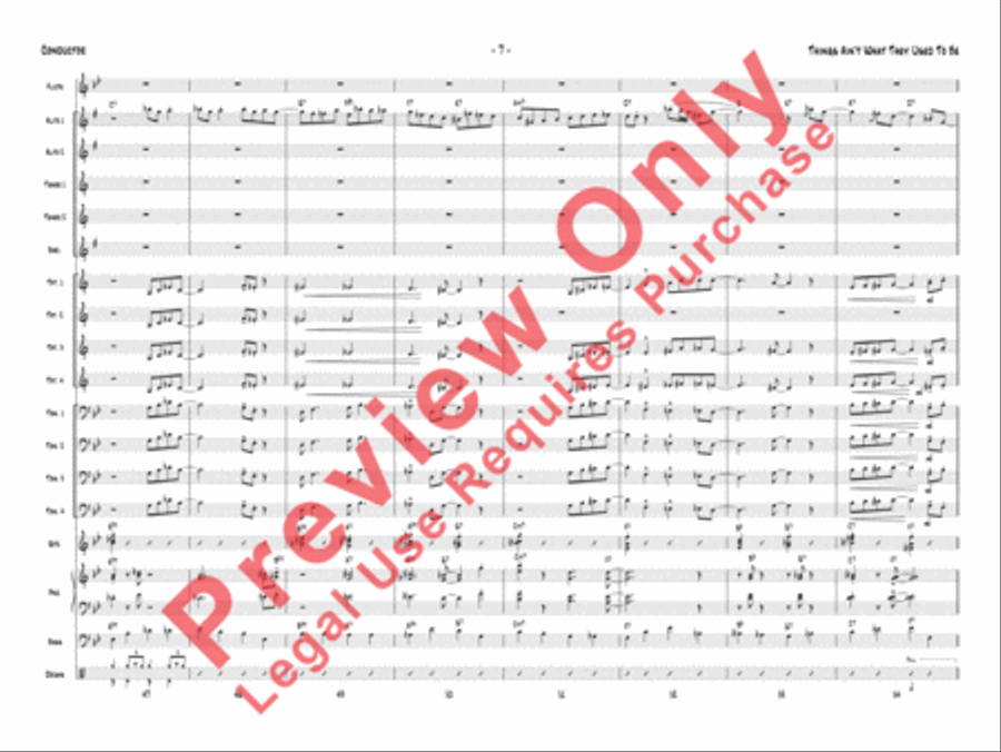 Things Ain't What They Used to Be Jazz Ensemble scores gallery preview page 8