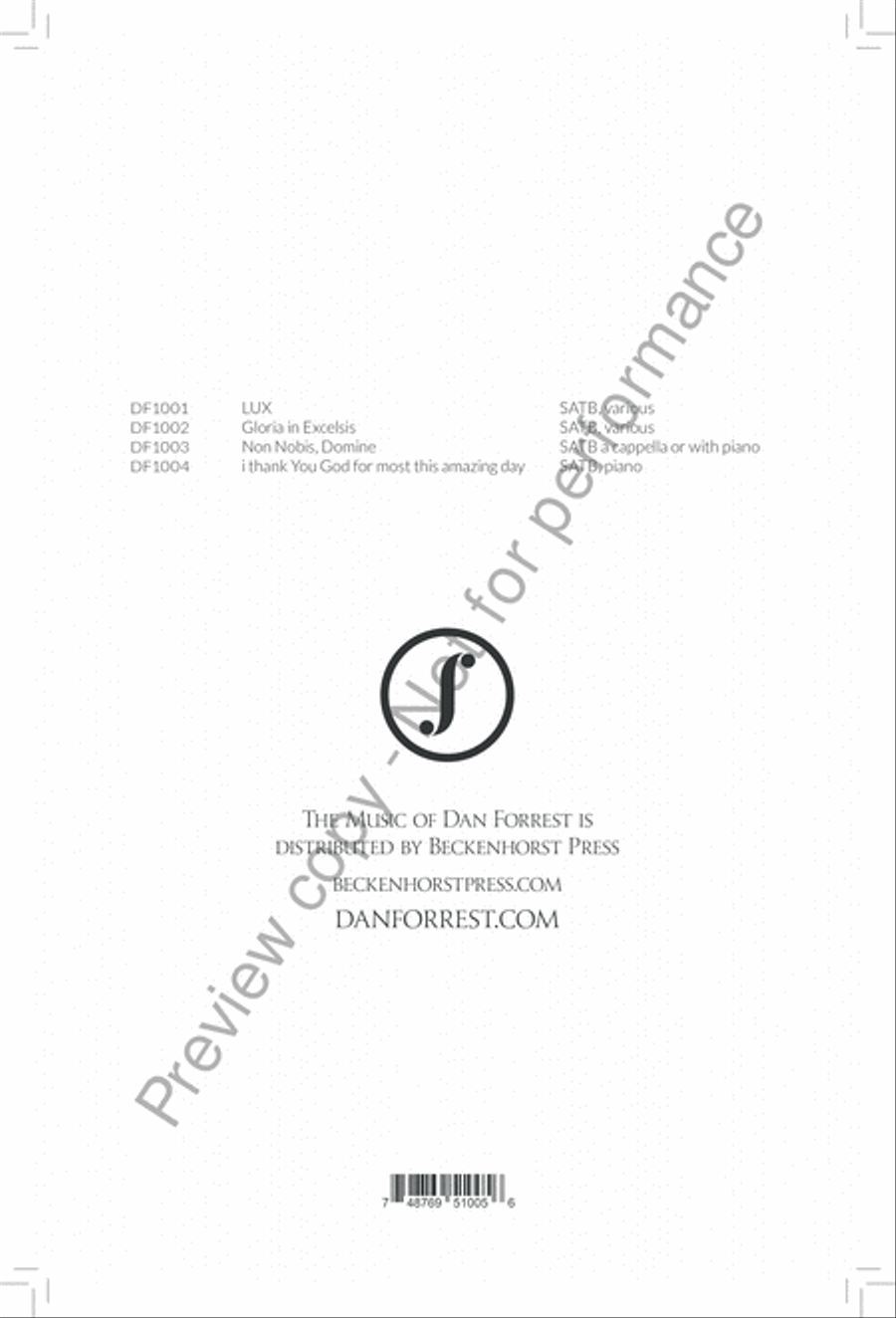 The Sun Never Says 4-Part scores gallery preview page 13