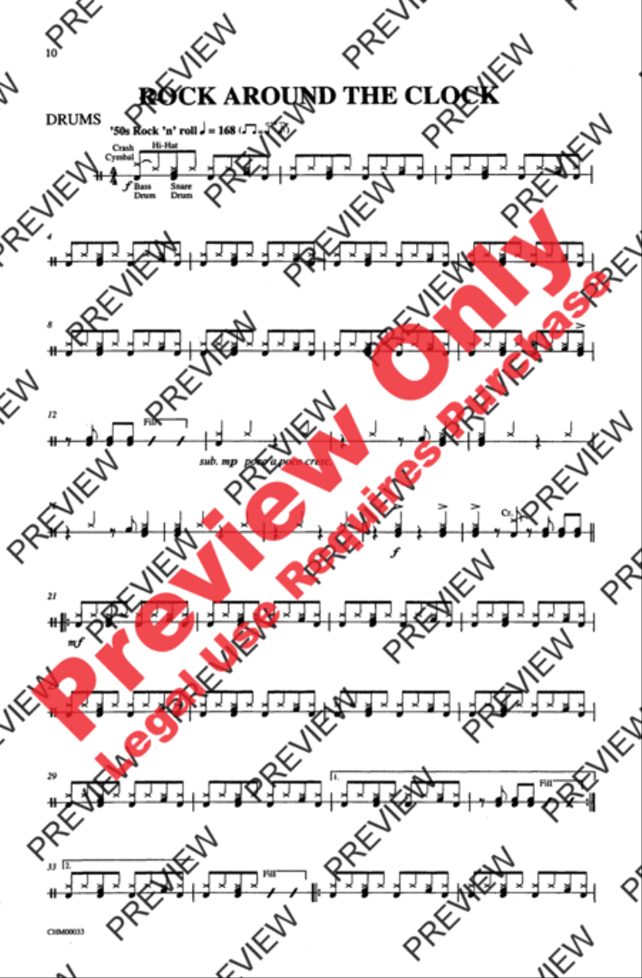 Rock Around the Clock 2-Part scores gallery preview page 10