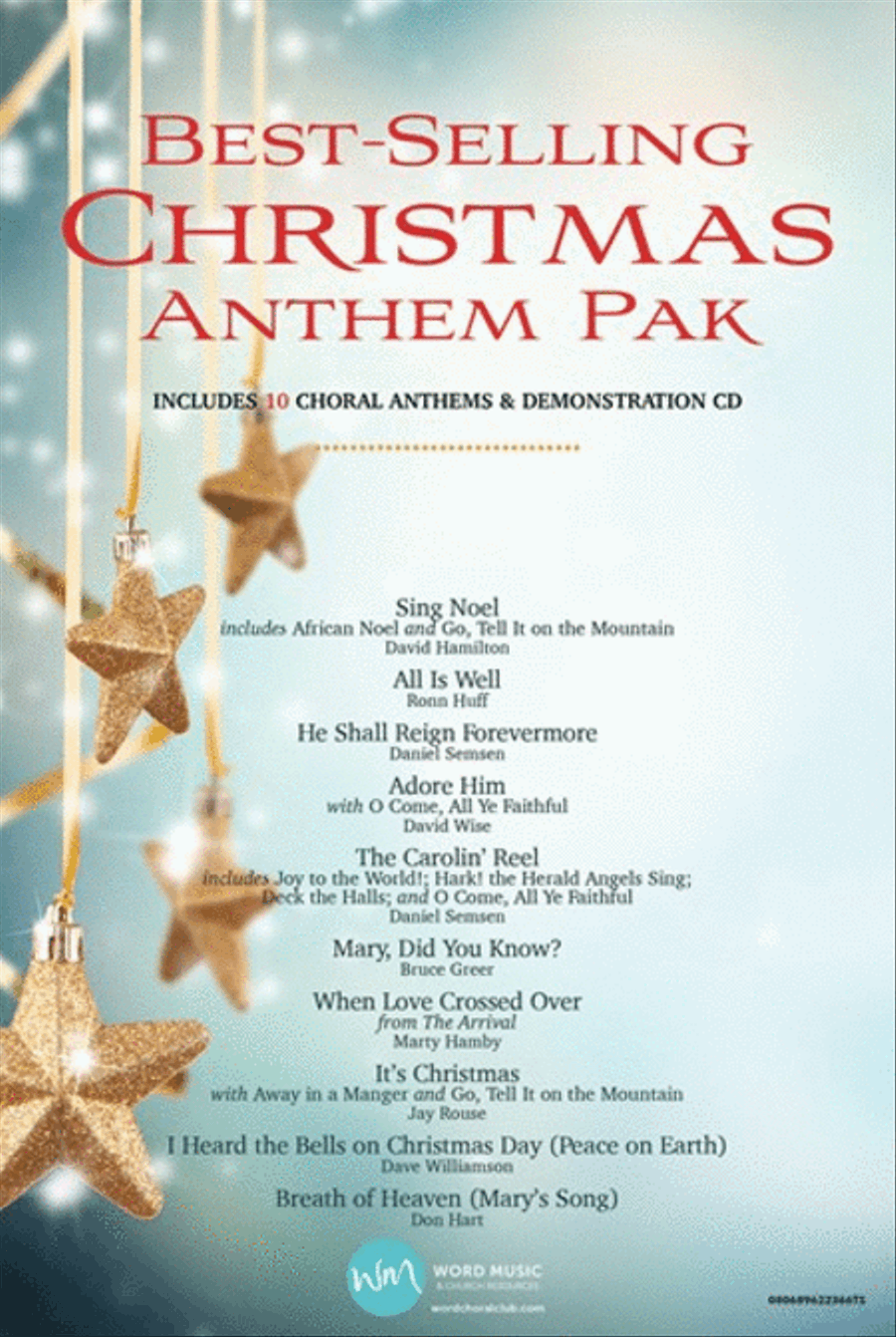 Best-Selling Christmas Anthem Pak Vol 1 - Anthem Preview Pak Hymn Anthems scores gallery preview page 1