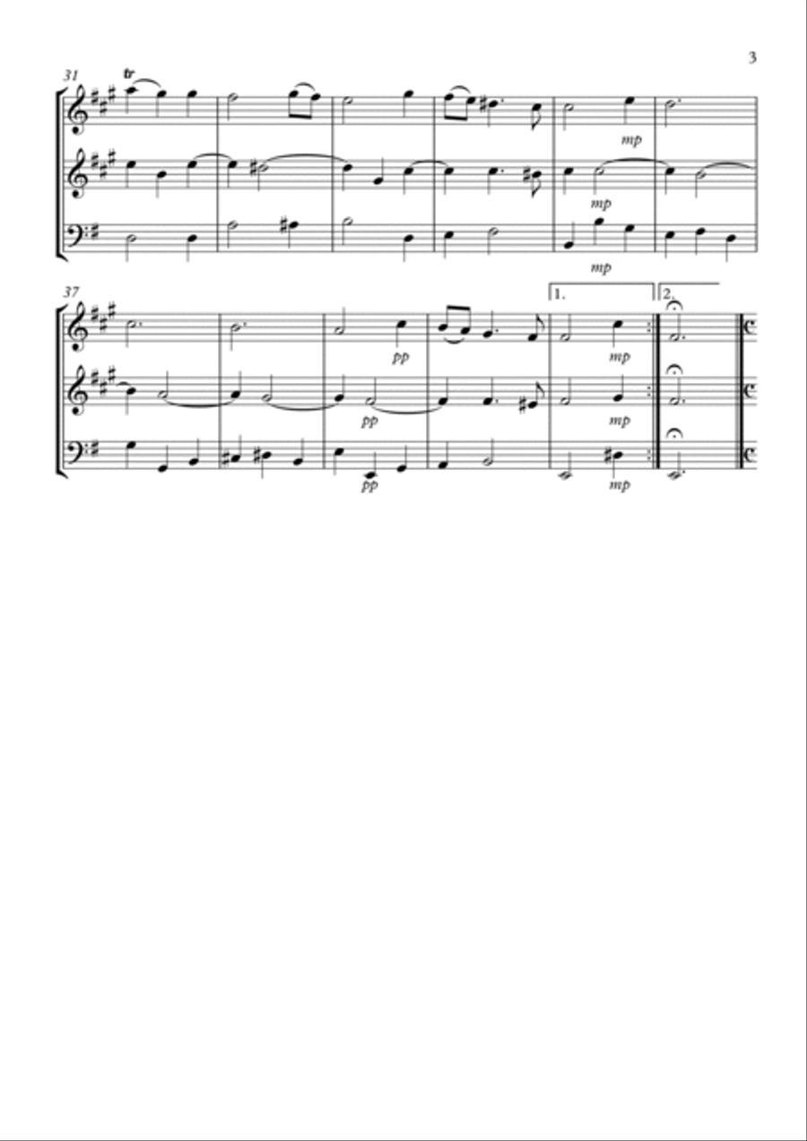 Sonata No.4 Op.2 Woodwind Trio scores gallery preview page 3
