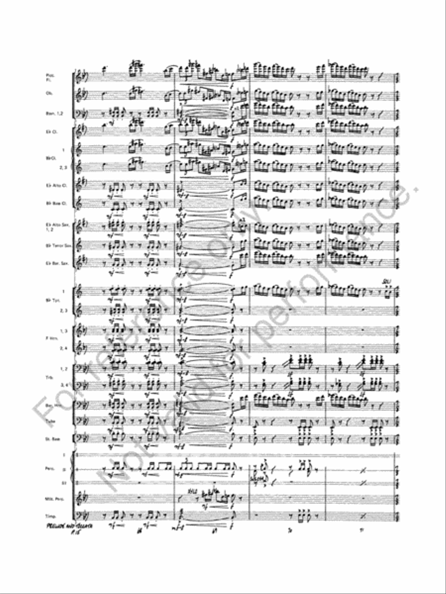 Prelude And Toccata Concert Band scores gallery preview page 16