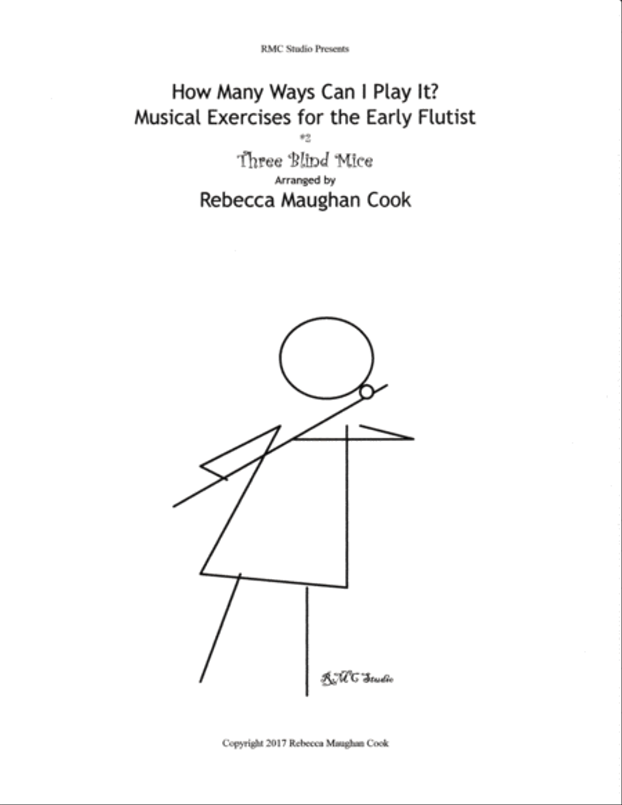 How Many Ways Can I Play It? #2 Three Blind Mice Flute Solo scores gallery preview page 1