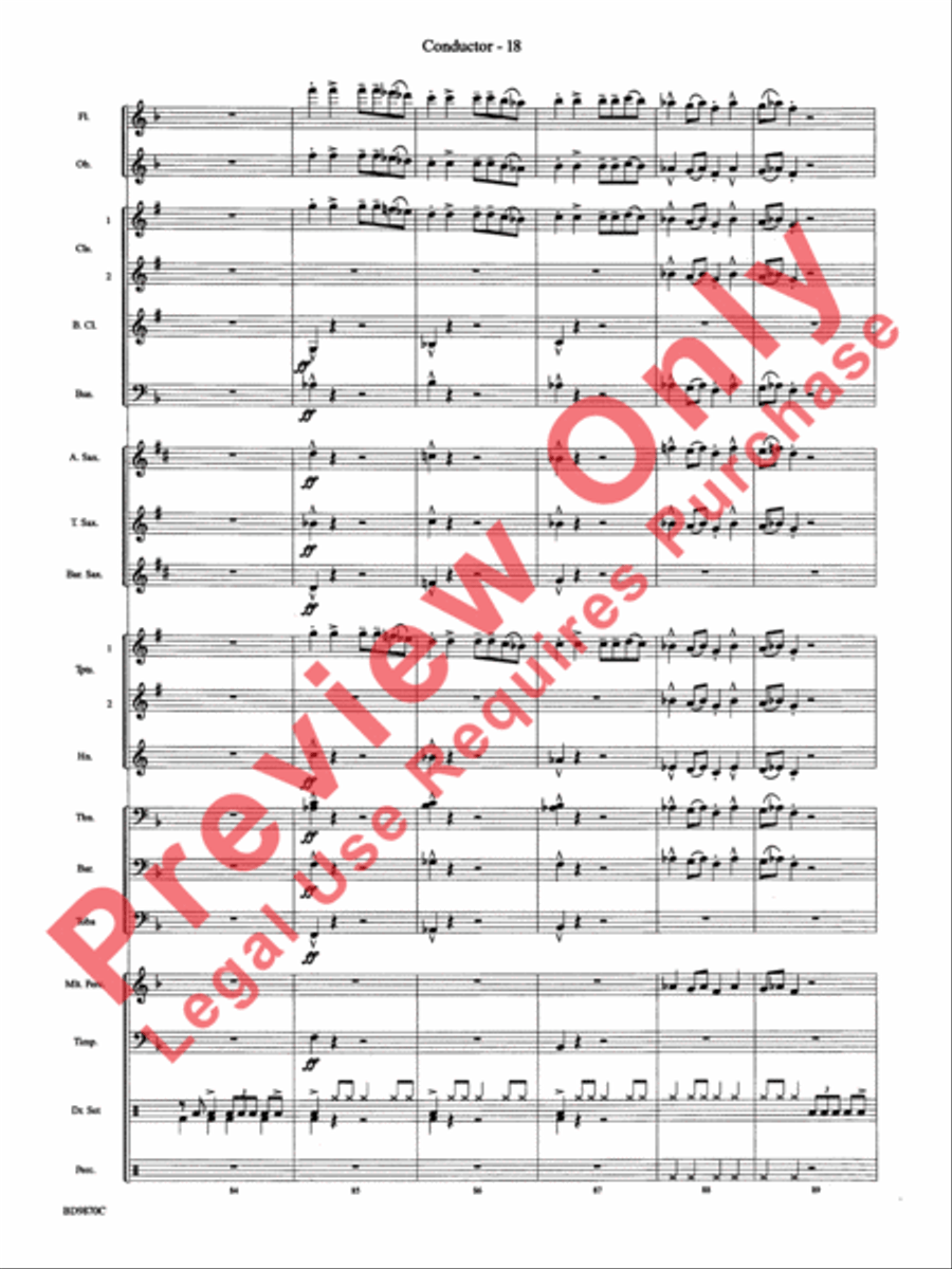 Christmas a la Big Band Christmas a la Big Band Concert Band scores gallery preview page 21