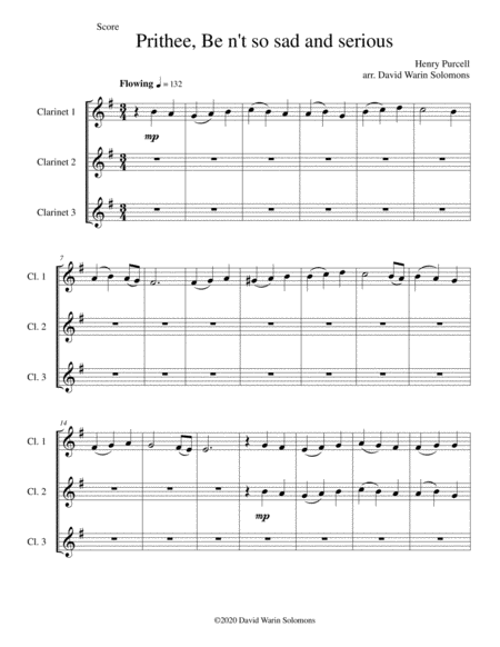 Eight Classical and Traditional Canons for 3 clarinets image number null