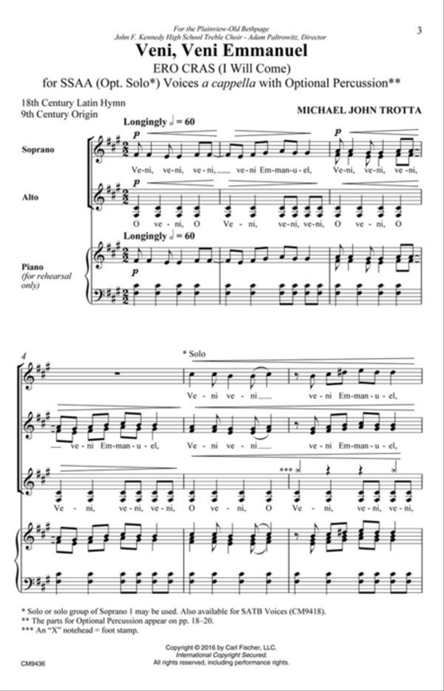 Veni, Veni Emmanuel Veni, Veni Emmanuel Choir scores gallery preview page 2