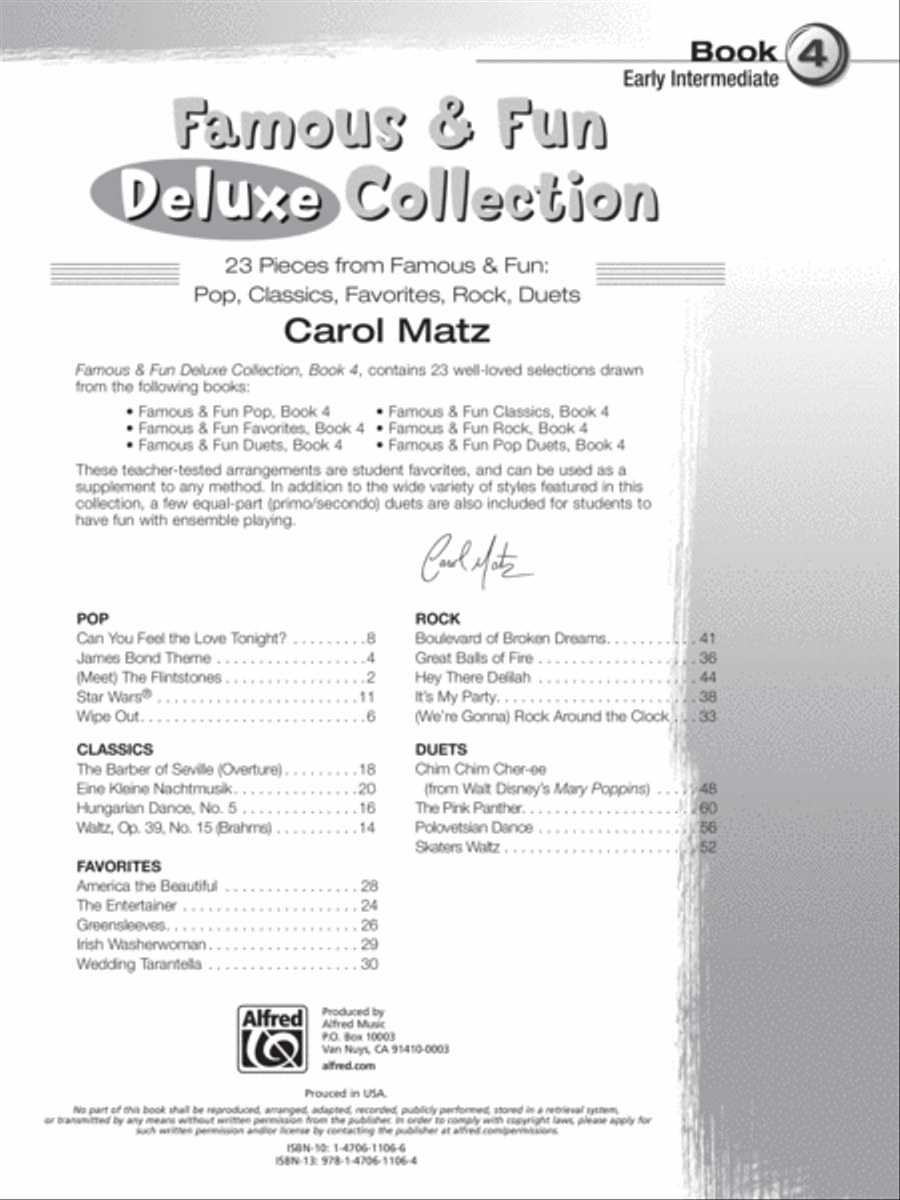 Famous & Fun Deluxe Collection, Book 4 Piano Method scores gallery preview page 2