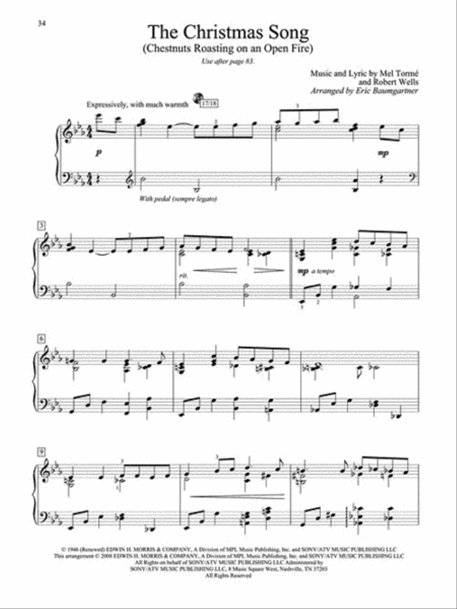 Christmas Piano Solos – Fourth Grade (Book Only) Piano Solo scores gallery preview page 6
