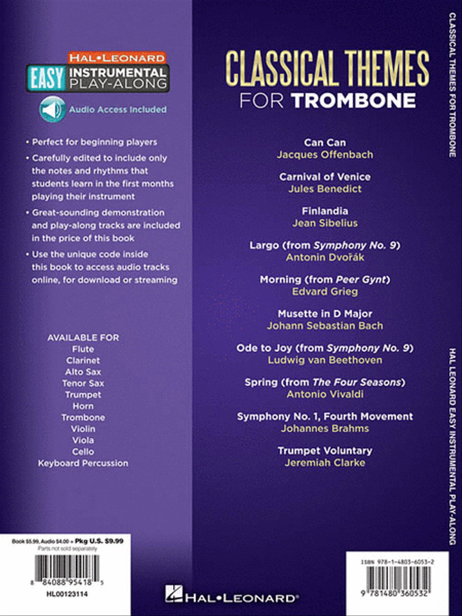 Classical Themes - 10 Favorite Melodies Trombone Solo scores gallery preview page 2
