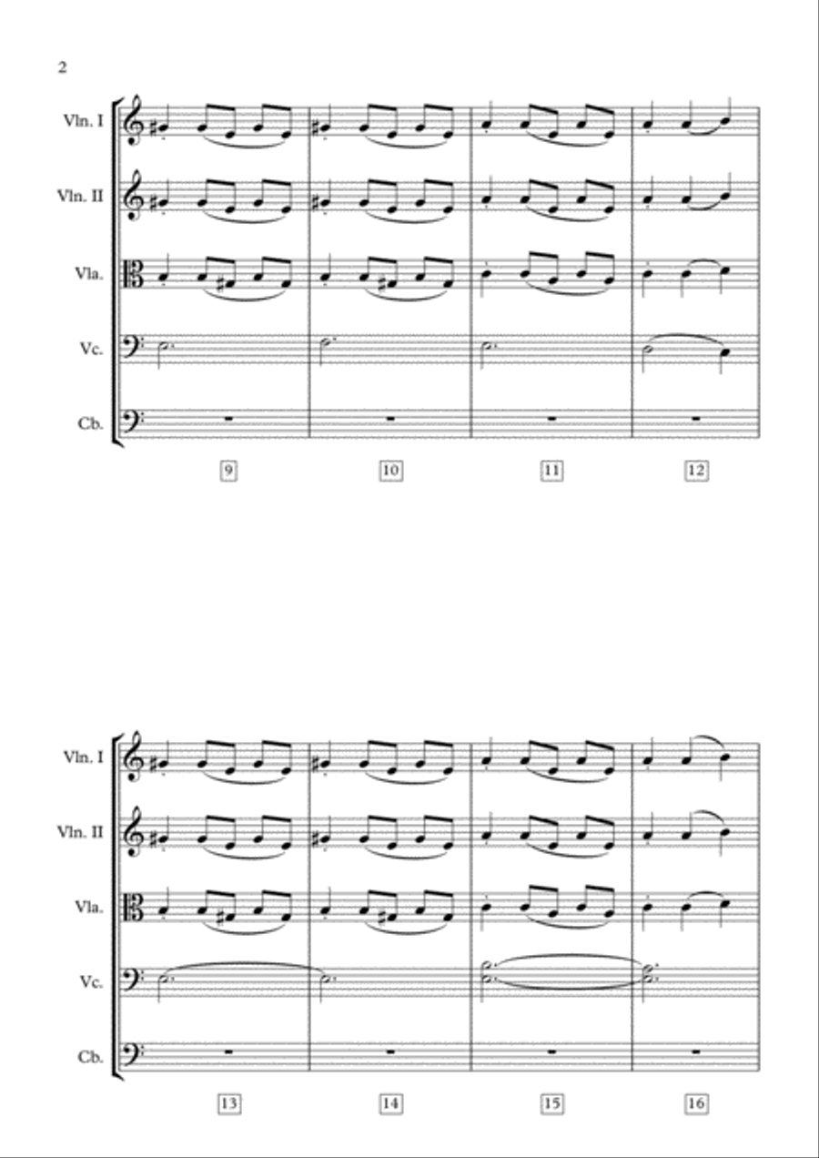 Passacaglia String Quintet scores gallery preview page 3