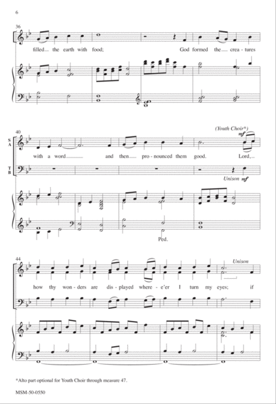 I Sing the Mighty Power of God 4-Part scores gallery preview page 5