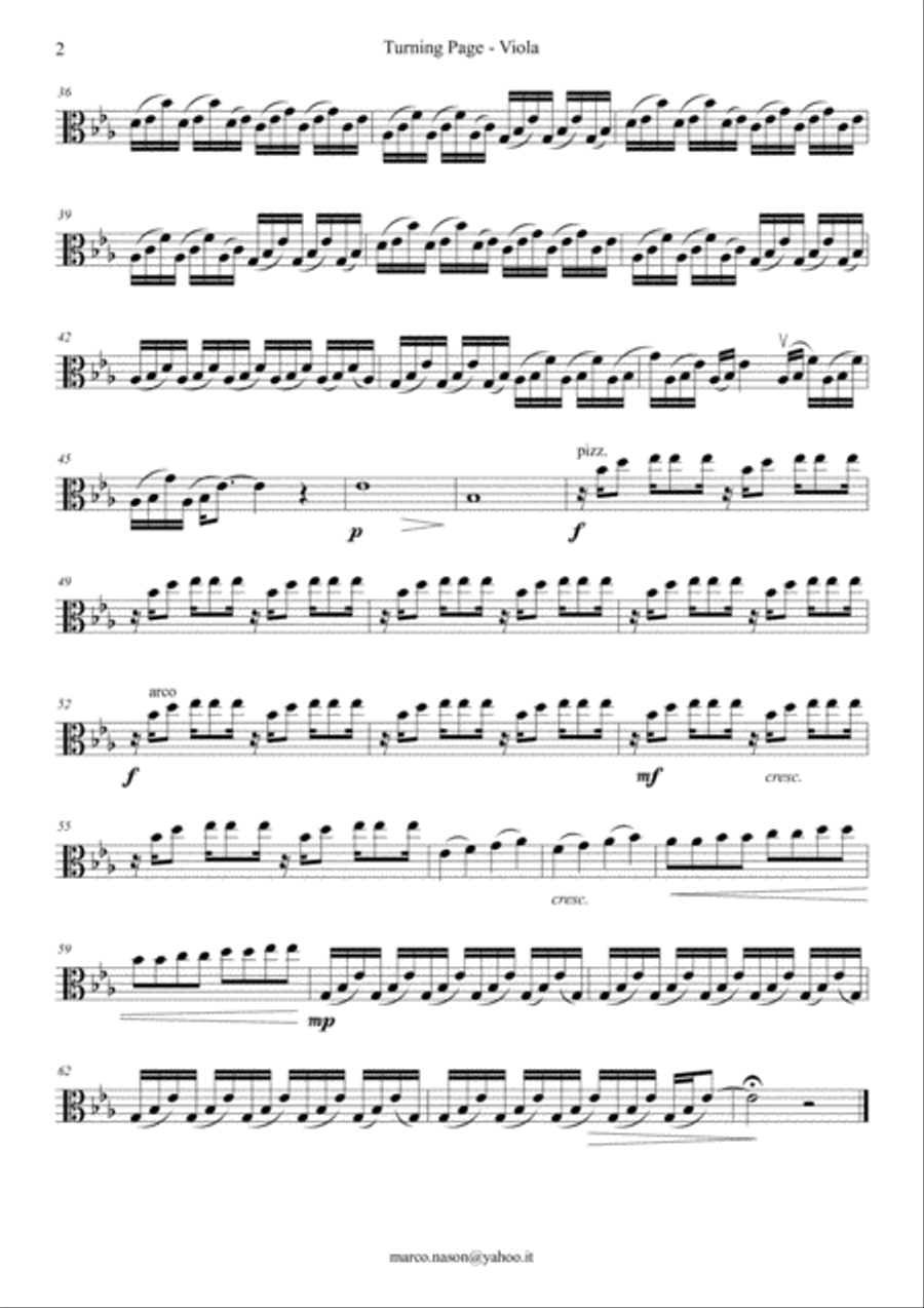 Turning Page Turning Page String Quartet scores gallery preview page 5