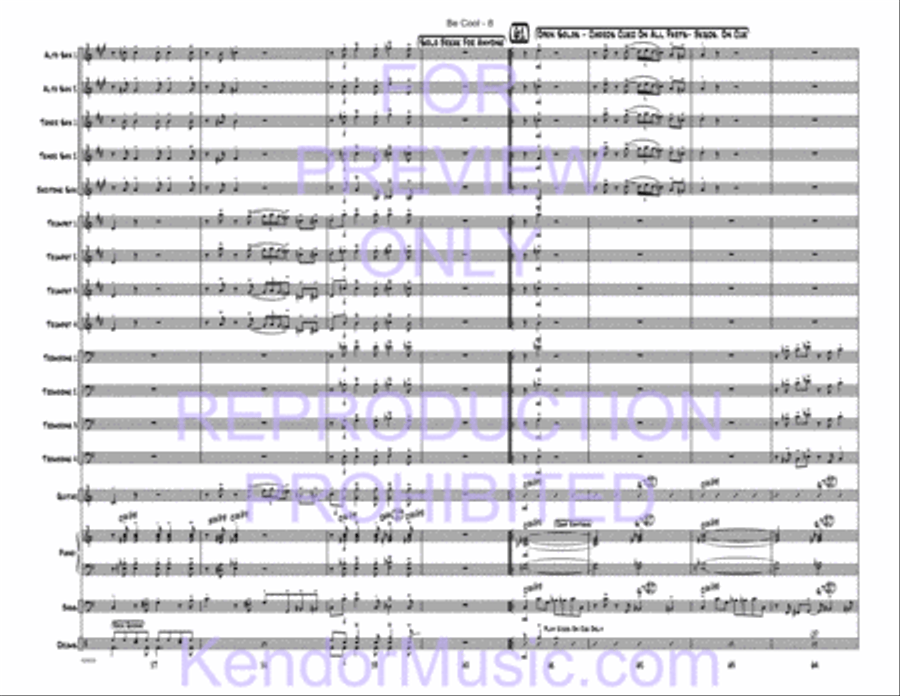 Be Cool Jazz Ensemble scores gallery preview page 10