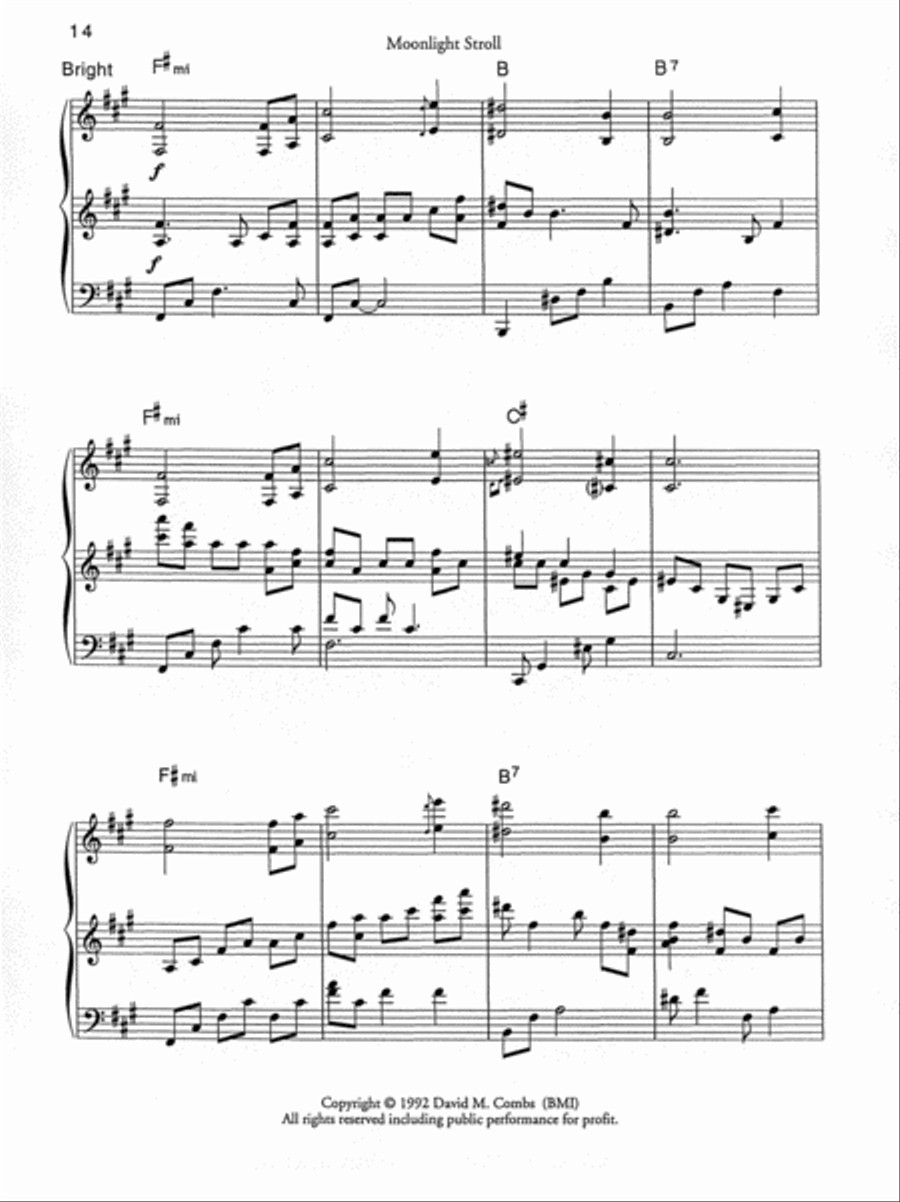 Moonlight Stroll Piano Solo scores gallery preview page 3