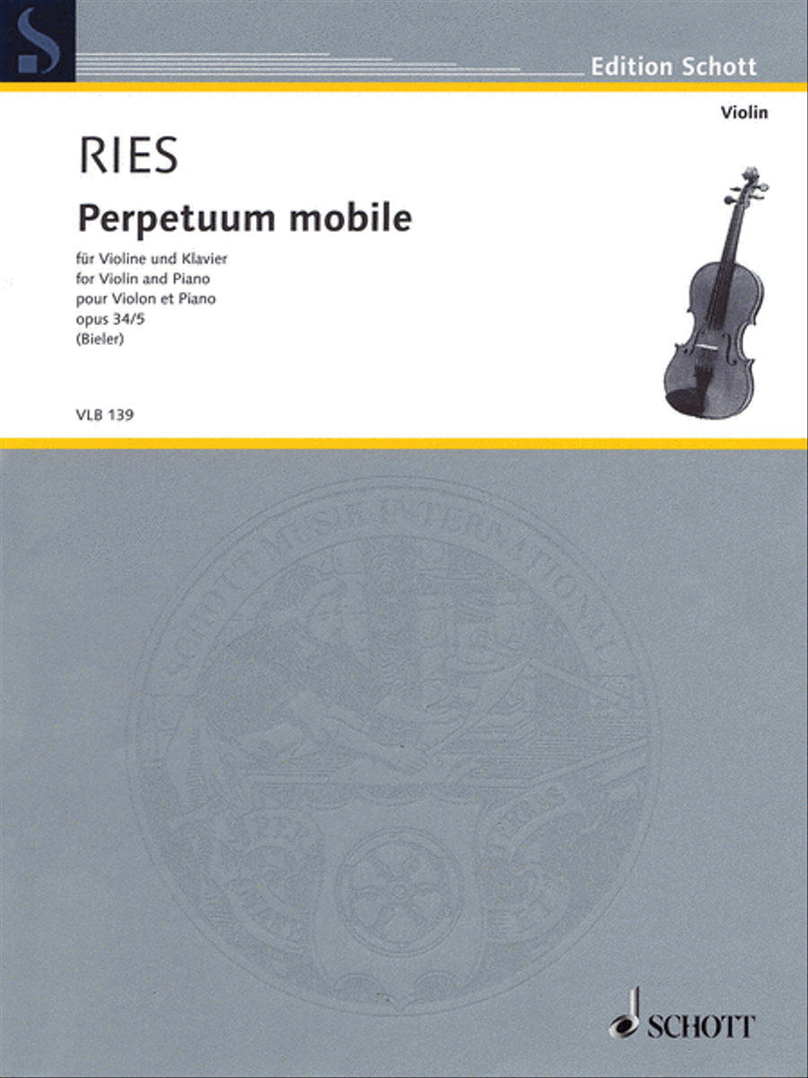 Perpetuum mobile, Op. 34 Perpetuum mobile, Op. 34 Violin Solo scores gallery preview page 1