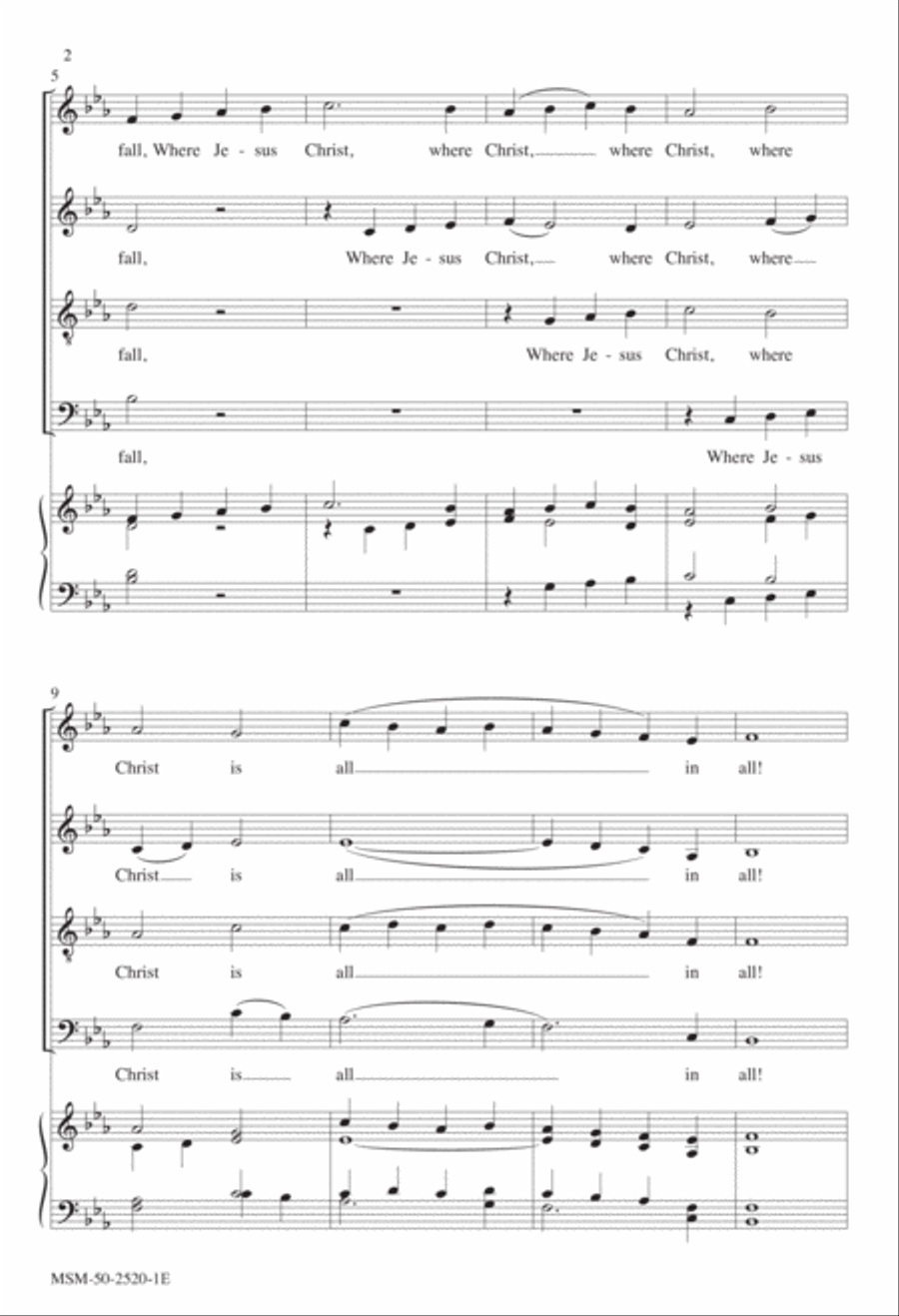 Oh, Blest the House, Whate'er Befall 4-Part scores gallery preview page 3