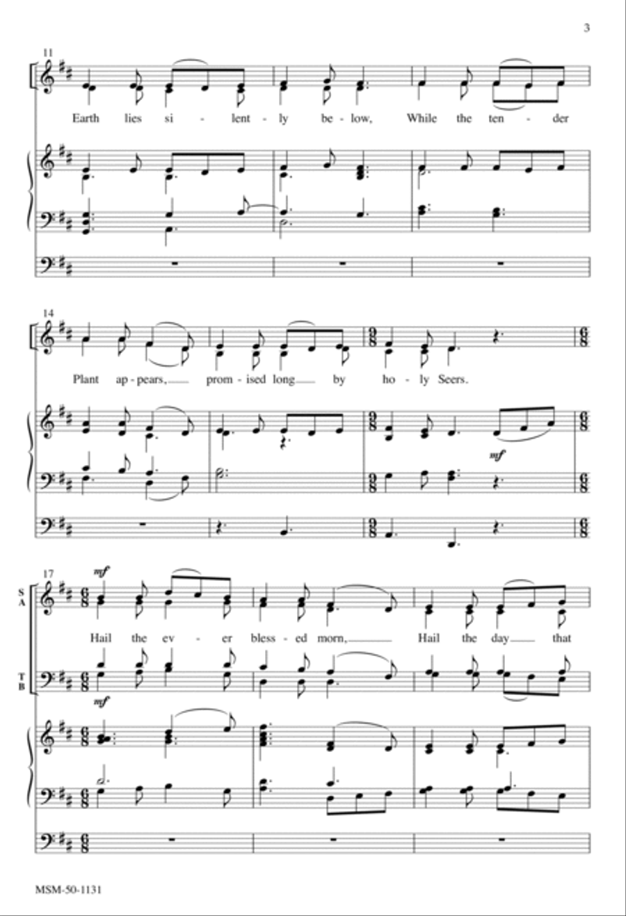 Angels Singing Peace on Earth 4-Part scores gallery preview page 3