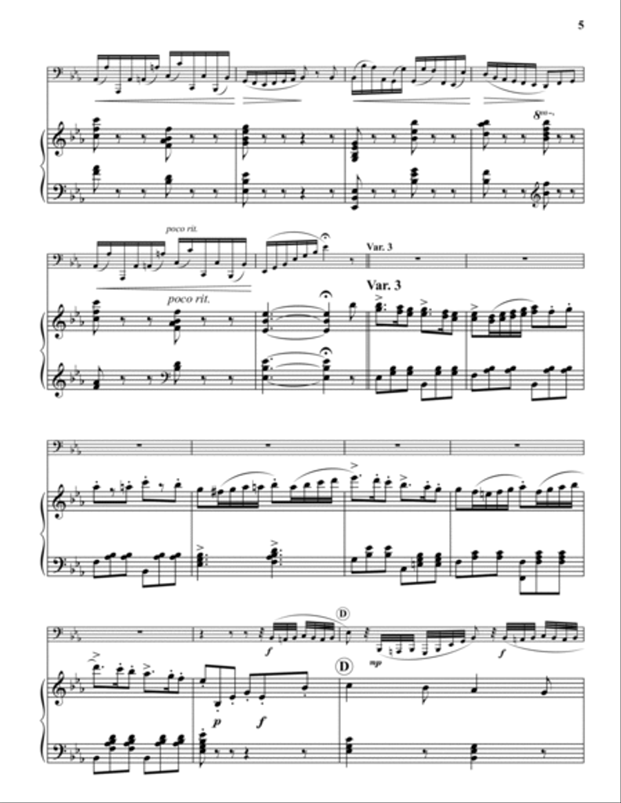 Carnival of Venice Bass Trombone scores gallery preview page 5