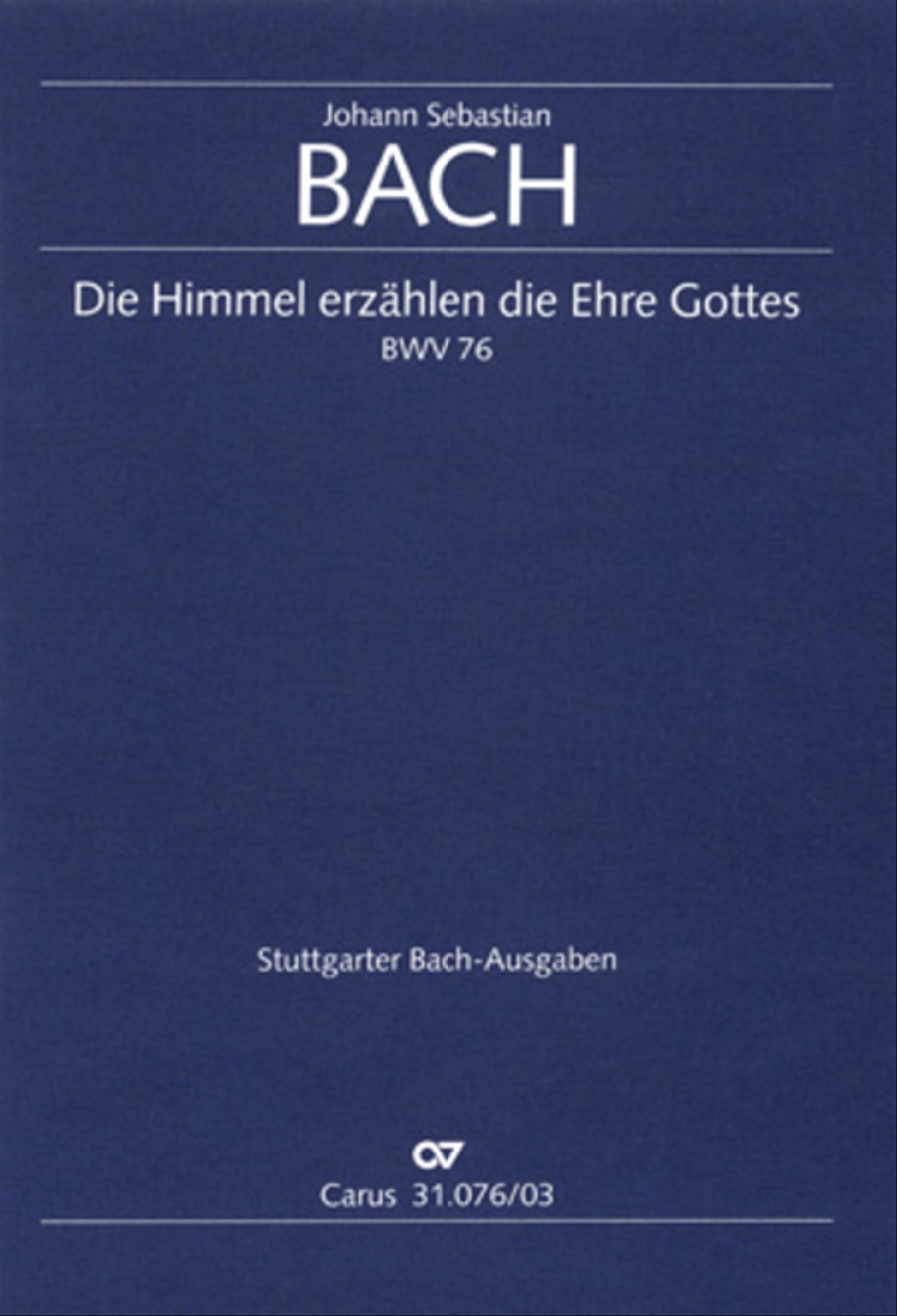The heavens are telling the Father's glory (Die Himmel erzahlen die Ehre Gottes) 4-Part scores gallery preview page 1